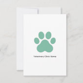 Veterinary Clinic Flat Note Card (3.5" × 5") Notitiekaartje (Voorkant)