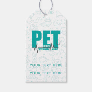 Veterinary Clinic Modern Blue Promotion Cadeaulabel
