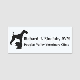 Veterinary Clinic Name Tag