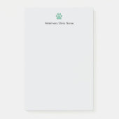 Veterinary Clinic Post‑it® Notes | Custom Logo (Voorkant)