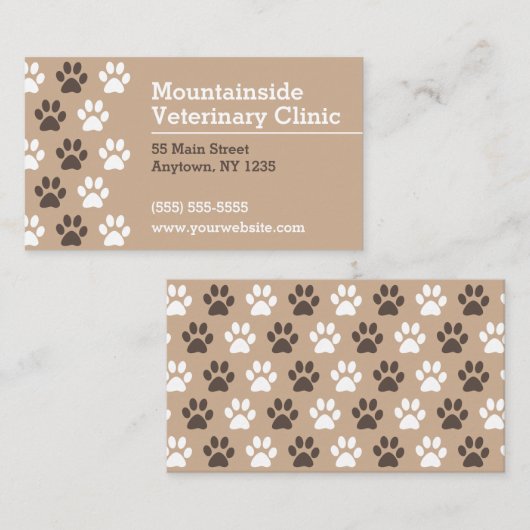 Veterinary Clinic Visitekaartje (Voorkant / Achterkant)