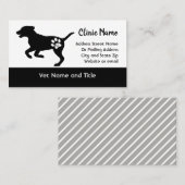 Veterinary Clinic Visitekaartje Dog Silhouette (Voorkant / Achterkant)