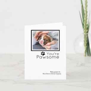 Veterinary Hospital Persoonlijk Dank u Feestdagen Kaart