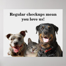 Veterinary Love Your Pets Checkup Poster