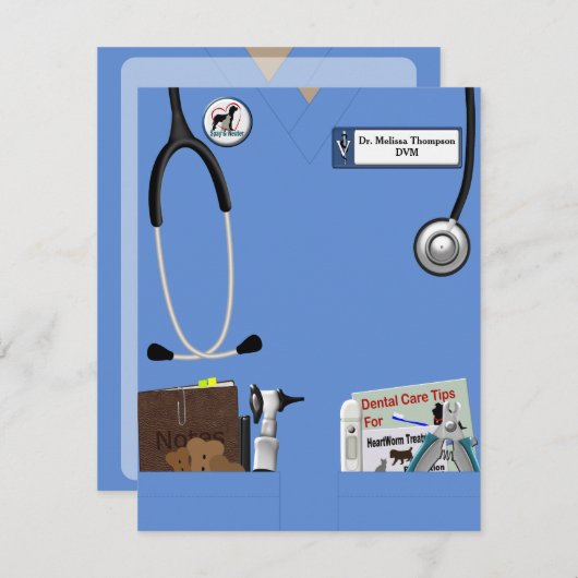 Veterinary Medicine Afstuderen aankondiging (Voorkant / Achterkant)