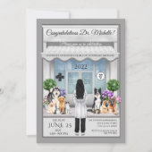 Veterinary Medicine Afstuderen Invitation Kaart (Voorkant)