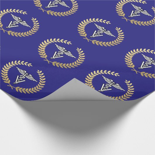 Veterinary Medicine Caduceus Symbool Cadeaupapier (Hoek)