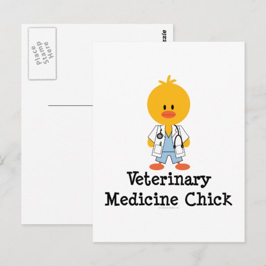 Veterinary Medicine Chick Briefkaart (Voorkant / Achterkant)