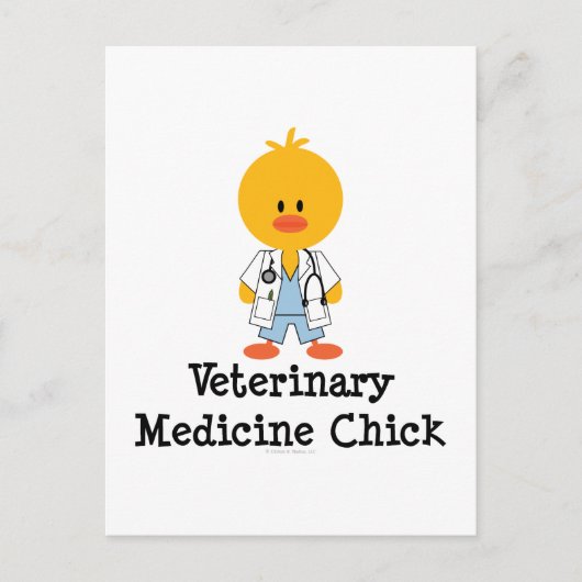 Veterinary Medicine Chick Briefkaart (Voorkant)