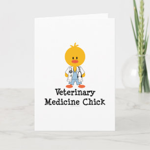 Veterinary Medicine Chick Wenskaart Kaart