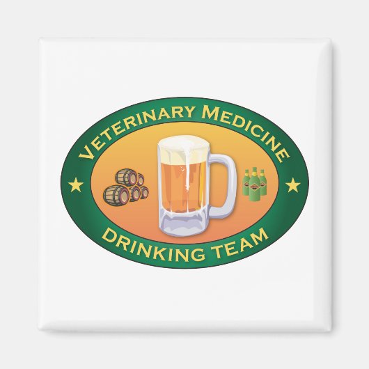 Veterinary Medicine Drink Team Magneet (Voorkant)