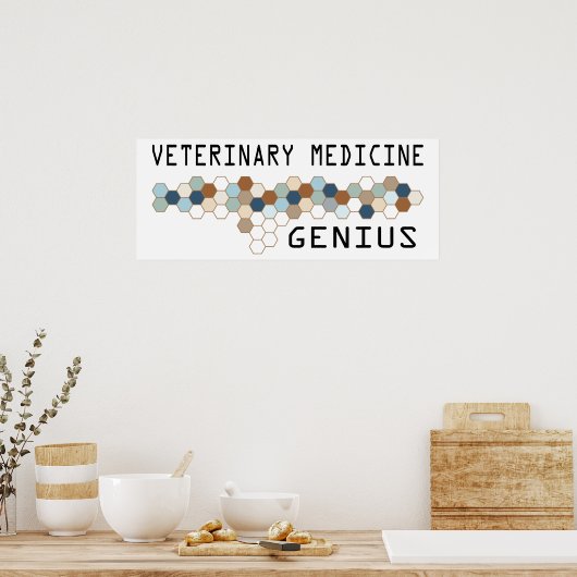 Veterinary Medicine Genius Poster (Keuken)