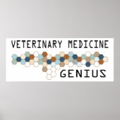 Veterinary Medicine Genius Poster (Voorkant)