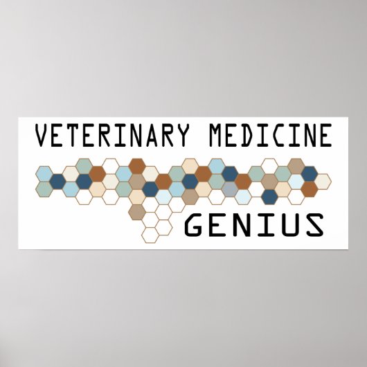 Veterinary Medicine Genius Poster (Voorkant)