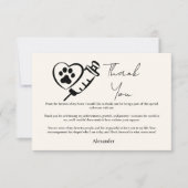 Veterinary Medicine Paw Graduation Party Bedankkaart (Voorkant)