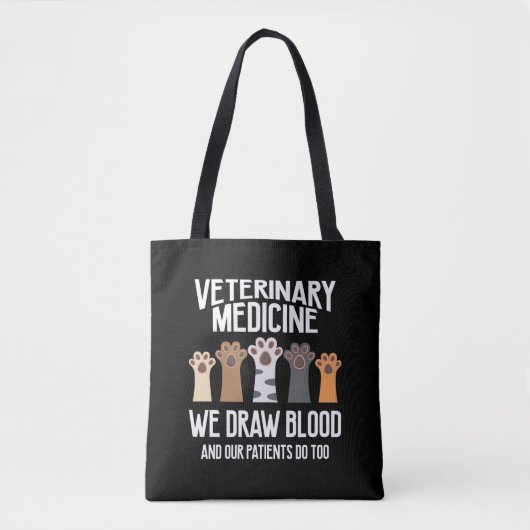 Veterinary Medicine Vet Tech Animal Rescue Tote Bag (Voorkant)