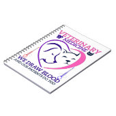 Veterinary Medicine Vet Tech We trekken bloed Notitieboek (Linkerzijde)
