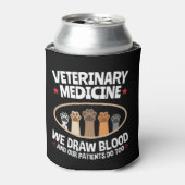 Veterinary Medicine we trekken bloed Funny Vet Tec Blikjeskoeler (Blikje Voorkant)