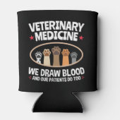 Veterinary Medicine we trekken bloed Funny Vet Tec Blikjeskoeler (Achterkant)