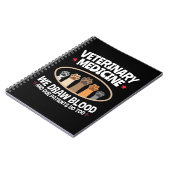 Veterinary Medicine we trekken bloed Funny Vet Tec Notitieboek (Linkerzijde)