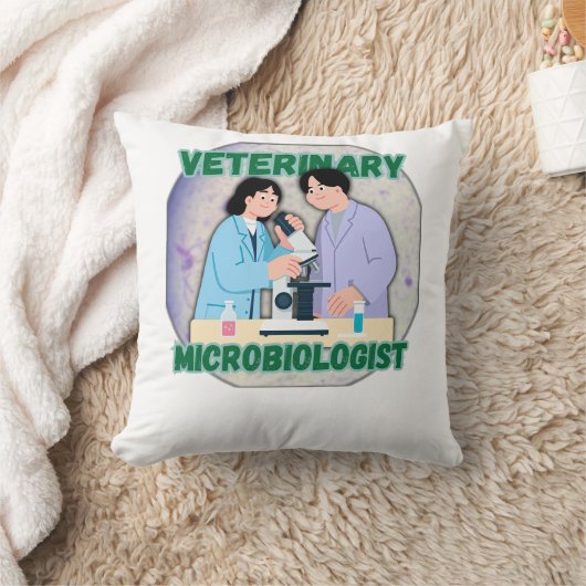 Veterinary Microbiologist – Lab Science Design Kussen (Deken)