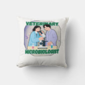 Veterinary Microbiologist – Lab Science Design Kussen (Voorkant)