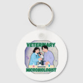 Veterinary Microbiologist – Lab Science Design Sleutelhanger (Voorkant)