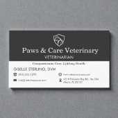 Veterinary Office Dog Cat Icon Visitekaartje