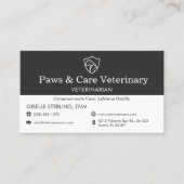 Veterinary Office Dog Cat Icon Visitekaartje (Voorkant)