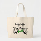 Veterinary Office Manager Grote Tote Bag (Voorkant)