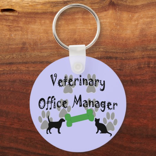 Veterinary Office Manager Sleutelhanger (Voorkant)