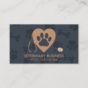 Veterinary Paw Pet Doctor Visitekaartje
