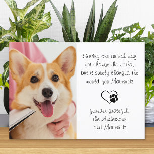 Veterinary Poem Personalized Vet Dog Pet Photo Tha Bedankkaart