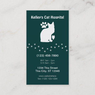 Veterinary Practice Feline Services U kiest Kleur Visitekaartje