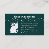 Veterinary Practice Feline Services U kiest Kleur Visitekaartje (Achterkant)