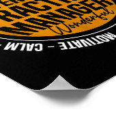 Veterinary Practice Manager Funny Vet Tech Week  Poster (Hoek)