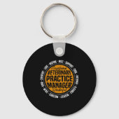 Veterinary Practice Manager Funny Vet Tech Week  Sleutelhanger (Voorkant)