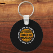 Veterinary Practice Manager Funny Vet Tech Week  Sleutelhanger (Voorkant)