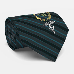 Veterinary Professional Monogrammed Slate Stropdas
