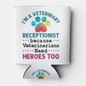Veterinary Receptionist Cute Appreciation Paw Blikjeskoeler (Voorkant)