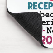 Veterinary Receptionist Cute Appreciation Paw Muismat (Hoek)