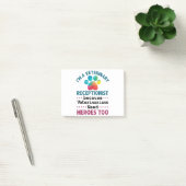 Veterinary Receptionist Cute Appreciation Paw Post-it® Notes (Kantoor)