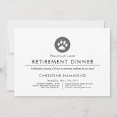 Veterinary Retirement Dinner | Minimale incasso vo Kaart (Voorkant)