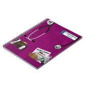 Veterinary Scrubs & Pockets Design Fushia Notitieboek (Linkerzijde)