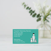 Veterinary Services Veterinarian Business Cards Visitekaartje (Staand voorkant)