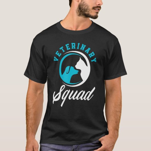 Veterinary Squad Funny Vet Tech Veterinarian Techn T-shirt (Voorkant)
