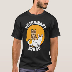 Veterinary Squad Vet Veterinarian Tech Assistant V T-shirt
