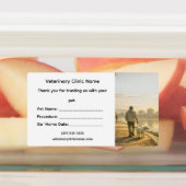 Veterinary Surgery Go‑Home Label – Large (Aangebracht)