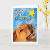 Veterinary Tech Gefeliciteerd Golden Retriever Kaart (Gele Bloem)