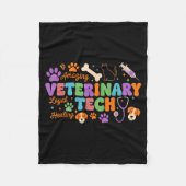 Veterinary Technician - Vet Tech Veterinarian Appr Fleece Deken (Voorkant)